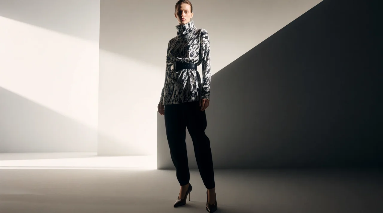 Krea 2 fashion editorial photography test with luxury styling and architecture